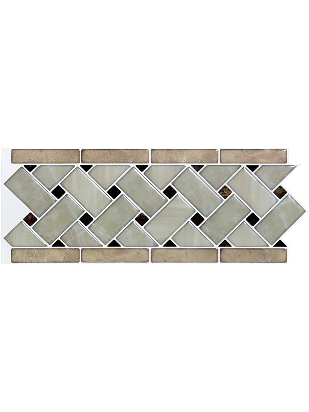 10-Sheet Peel and Stick Tile Backsplash - 12.4"x5" Self-Adhesive Decorative